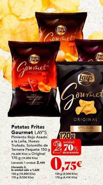 Gadis Patatas fritas gourmet lay's oferta