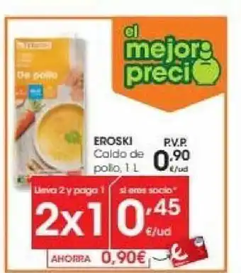 Eroski Eroski caldo de pollo oferta