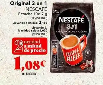 Gadis Original 3 en 1 nescafé oferta