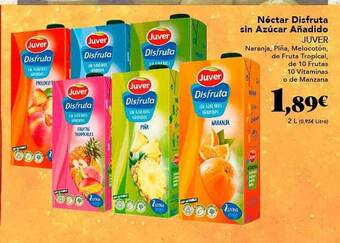 Gadis Néctar disfruta sin azúcar añadido juver oferta