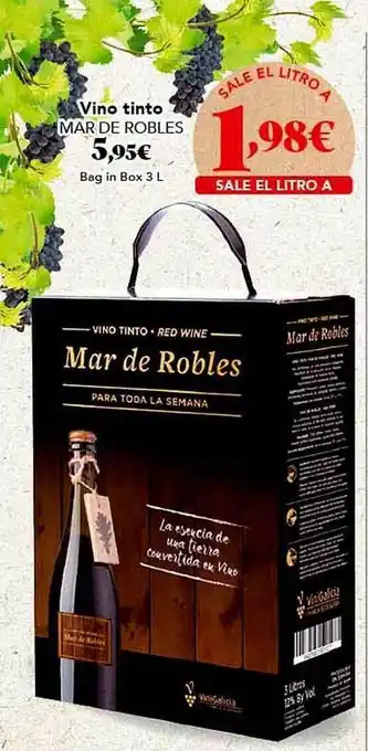 Gadis Vino tinto mar de robles oferta