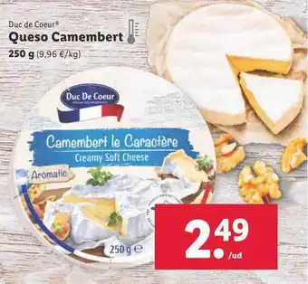 Lidl Queso camembert oferta