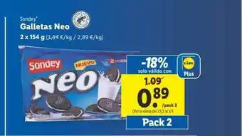 Lidl Galletas neo sondey oferta