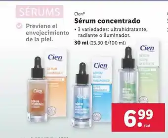 Lidl Sérum concentrado cien oferta