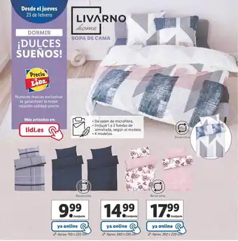 Lidl Ropa de cama livarno home oferta