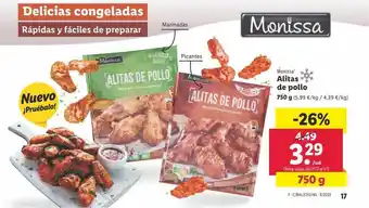 Lidl Alitas de pollo monissa oferta