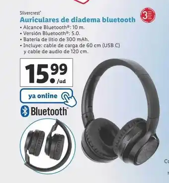 Lidl Auriculares de diadema bluetooth silvercrest oferta