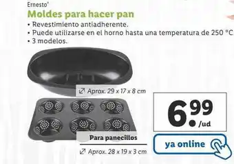Lidl Moldes para hacer pan ernesto oferta