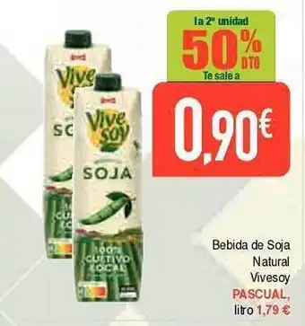 Masymas Bebida de soja pascual oferta