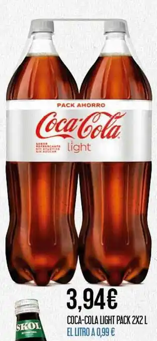 Claudio Coca-cola light pack 2x2l oferta