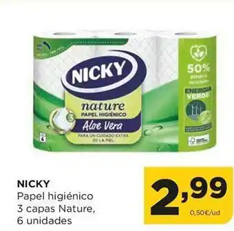 Alimerka Nicky papel higiénico oferta