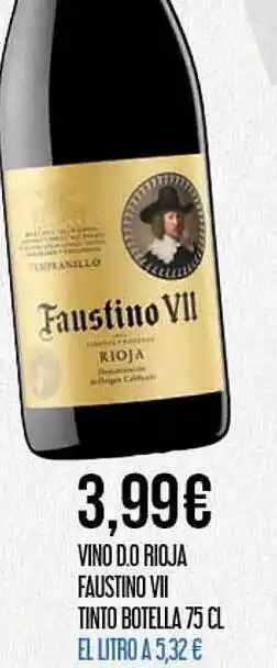 Claudio Vino d.o. rioja faustino vii tinto oferta