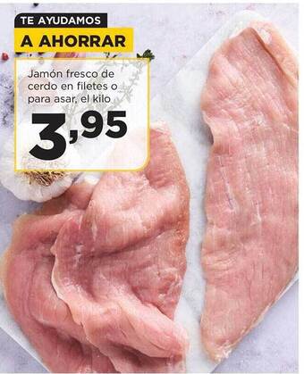 Alimerka Jamón fresco de cerdo en filetes o para asar oferta