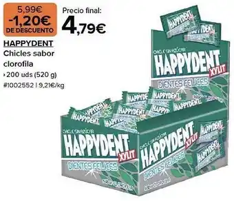 Costco Happydent chicles sabor clorofila oferta