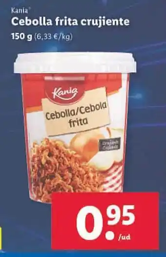 Lidl Cebolla frita crujiente kania oferta