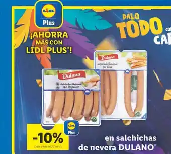 Lidl Salchichas de nevara dulano oferta