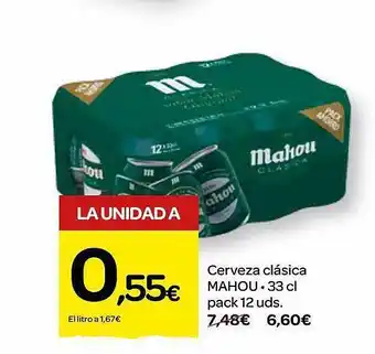Dialprix Cerveza clásica mahou oferta