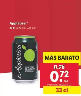 Lidl Appletiser oferta