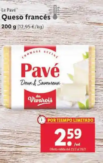 Lidl Queso francés le pavé oferta