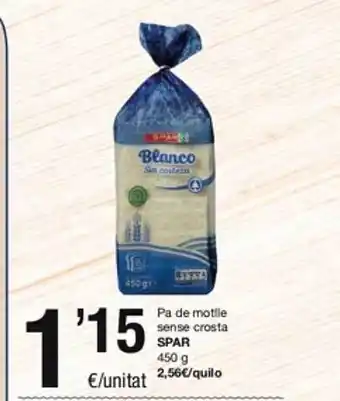 SPAR Fragadis Pa de motille sense crosta spar oferta