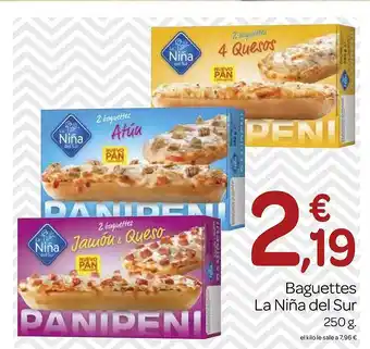 Supermercados El Jamón Baguettes la niña del sur oferta