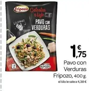 Supermercados El Jamón Pavo con verduras fripozo oferta