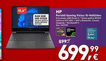 Worten Hp portátil gaming victus 15-fb0024ns oferta