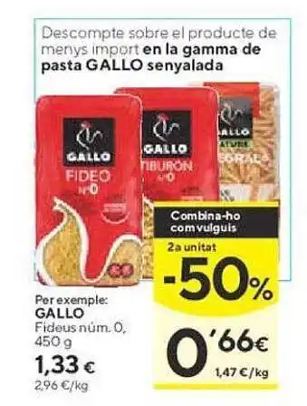 Caprabo Gallo fideus núm o oferta