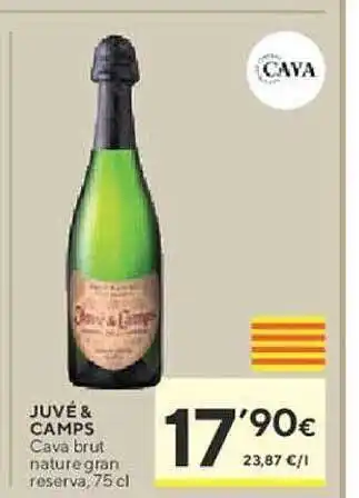 Caprabo Juvé & camps cava brut nature gran reserva oferta