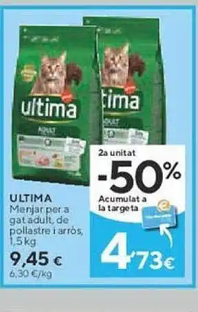 Caprabo Ultima menjar oferta
