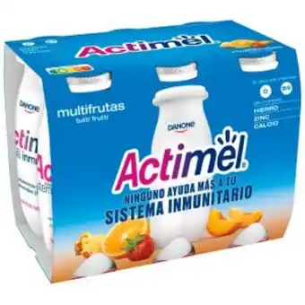 Sorli Actimel líquid multifruites pack 6 oferta