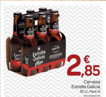 Supermercados El Jamón Cerveza estrella galicia oferta