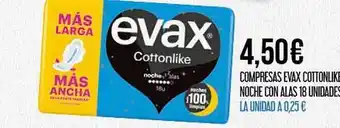 Claudio Compresas evax cottonlike noche con alas oferta