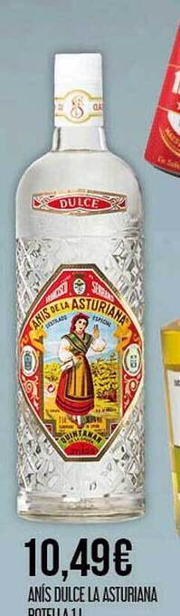 Claudio Anís dulce la asturiana botella oferta