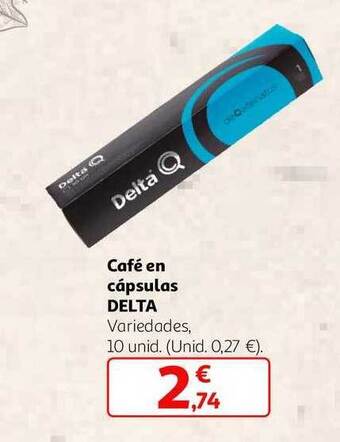 Alcampo Café en cápsulas delta oferta