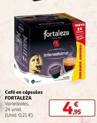 Alcampo Café en cápsulas fortaleza oferta