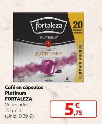Alcampo Café en cápsulas platinum fortaleza oferta