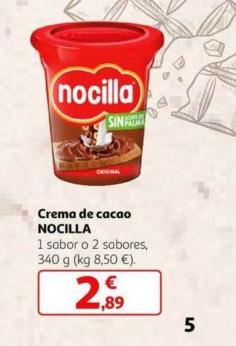 Alcampo Crema de cacao nocilla oferta