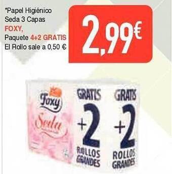 Masymas Papel higiénico foxy oferta