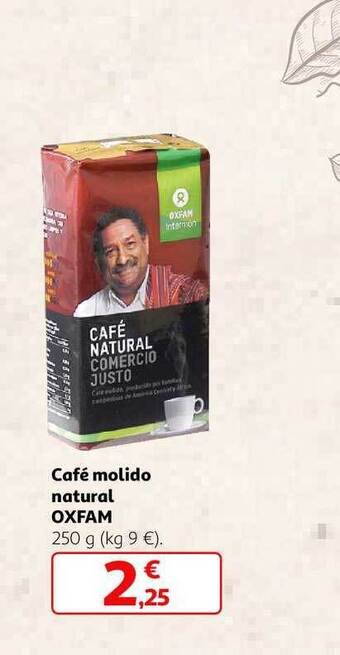 Alcampo Café molido natural oxfam oferta