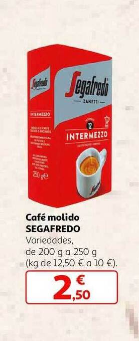 Alcampo Café molido segafredo oferta