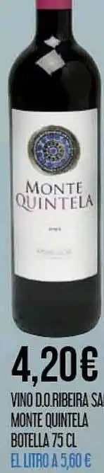 Claudio Vino d.o. ribeiras sacra monte quintela oferta