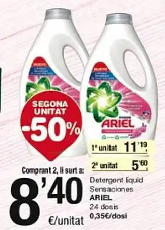 SPAR Fragadis Detergent liquid sensaciones ariel oferta