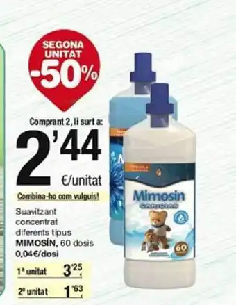 SPAR Fragadis Suavitzant concentrat diferents tipus mimosín oferta