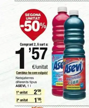 SPAR Fragadis Netejaterres diferents tipus asevi oferta