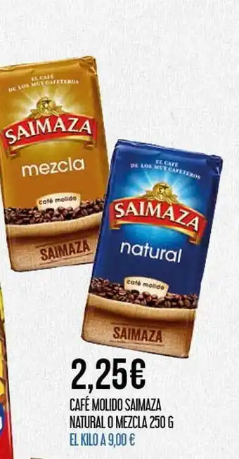 Claudio Café molido saimaza natural o mezcla oferta