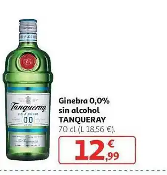 Alcampo Ginebra 0,0% sin alcohol tanqueray oferta