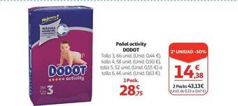 Alcampo Pañal activity dodot oferta