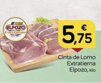 Supermercados El Jamón Cinta de lomo extratierna elpozo oferta