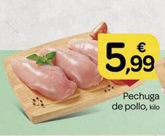 Supermercados El Jamón Pechuga de pollo oferta